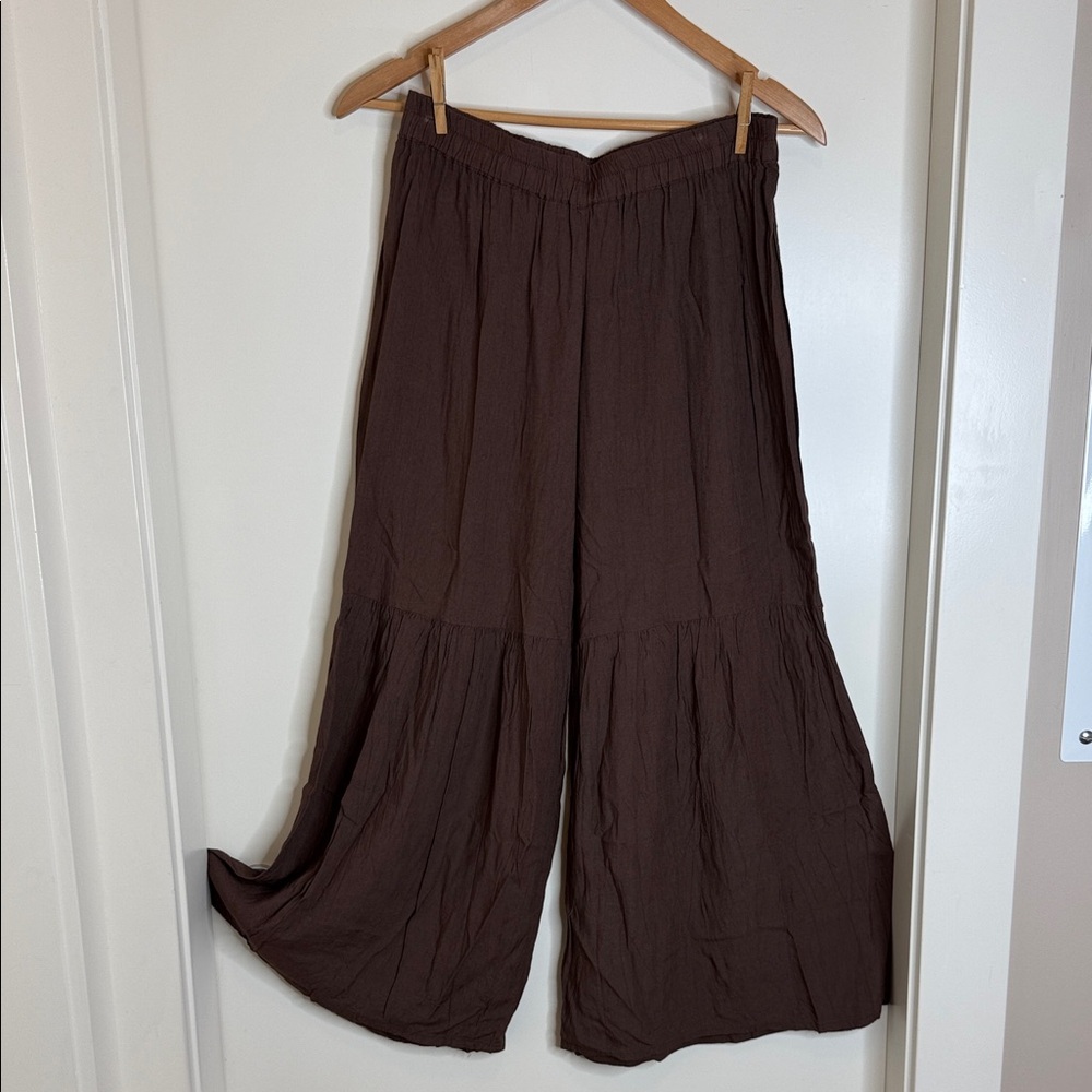 SOL Wide Leg Brown Pants (B)